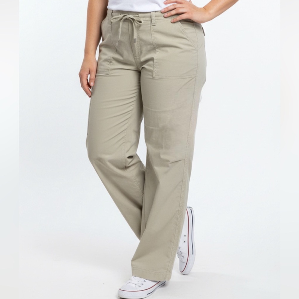 The North Face‎ - Tan Cargo Pants w/Straight Leg - 0429 size 14 x 31-Scrub Pants